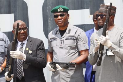 Customs intercepts 844 arms, 112,500 ammunition, drugs, others