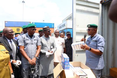 Customs intercepts 844 arms, 112,500 ammunition, drugs, others