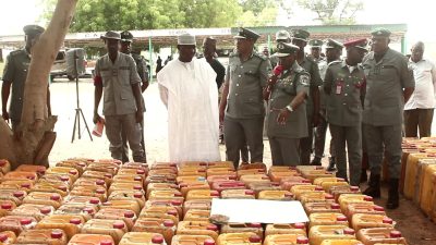 Customs Operation Whirlwind Seizes Over 41,000 Litres of PMS in Yola