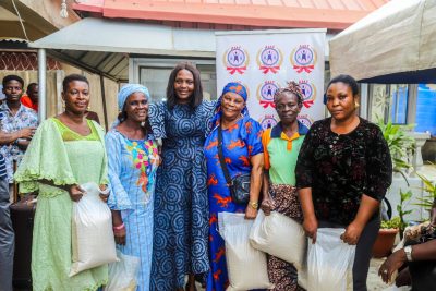 Afolabi Foundation Donates Rice to 250 Widows 