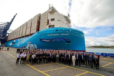 Maersk Names New Dual-Fuel Methanol Vessel “Alexandra Maersk” in Felixstowe Ceremony