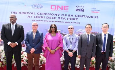 Lekki Port, Lekki Freeport Terminal, LFZ Launch COSCO Shipping, ONE, ZIM Lines Services