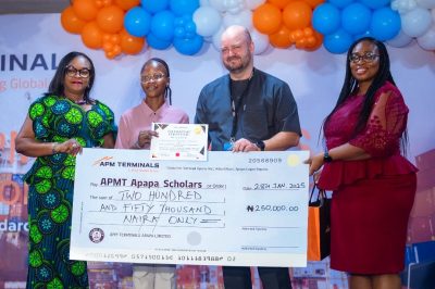 APM Terminals Awards Scholarships to 45 Undergraduate Students in Apapa