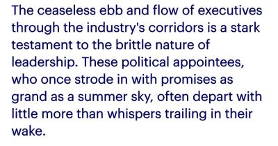 From Power to Obscurity: A Cautionary Tale for Maritime Executives