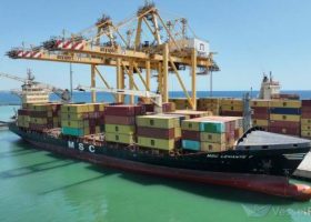 Russian Missile Strike Damages MSC Boxship in Odesa  