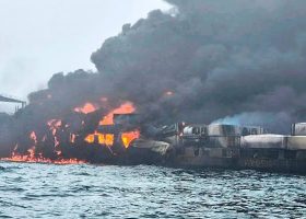 Crew Member Missing After Tanker and Cargo Ship Collision Sparks Fire in North Sea