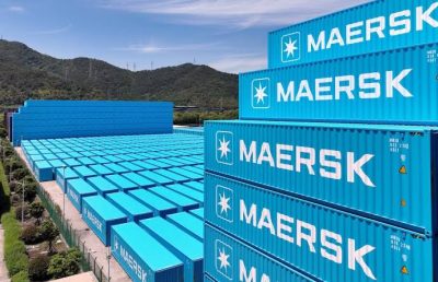 Maersk Unveils New Blue Container Design After 50 Years