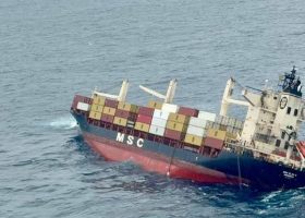 Liberian-Flagged Containership MSC ELSA 3 Sinks Off Indian Coast