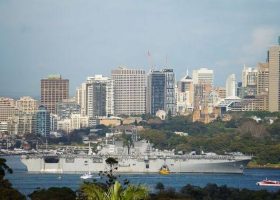 U.S. Warship Arrives Australia Ahead of Albanese-Trump Summit