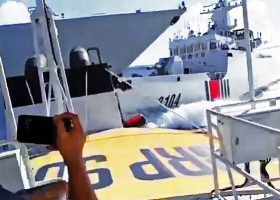 China rams own warship while chasing Philippine vessel
