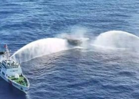 Tensions Flare at Scarborough Shoal as China Fires Water Cannon on Philippine Ships