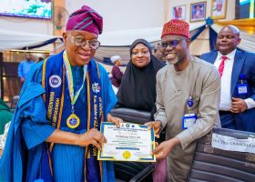 Oyetola Unveils UNILORIN Centre for Blue Economy, Receives Fellowship Award