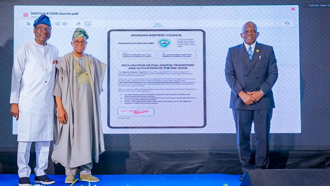 Akume, Oyetola Lead Launch of Nigerian Shippers’ Council’s ECMS