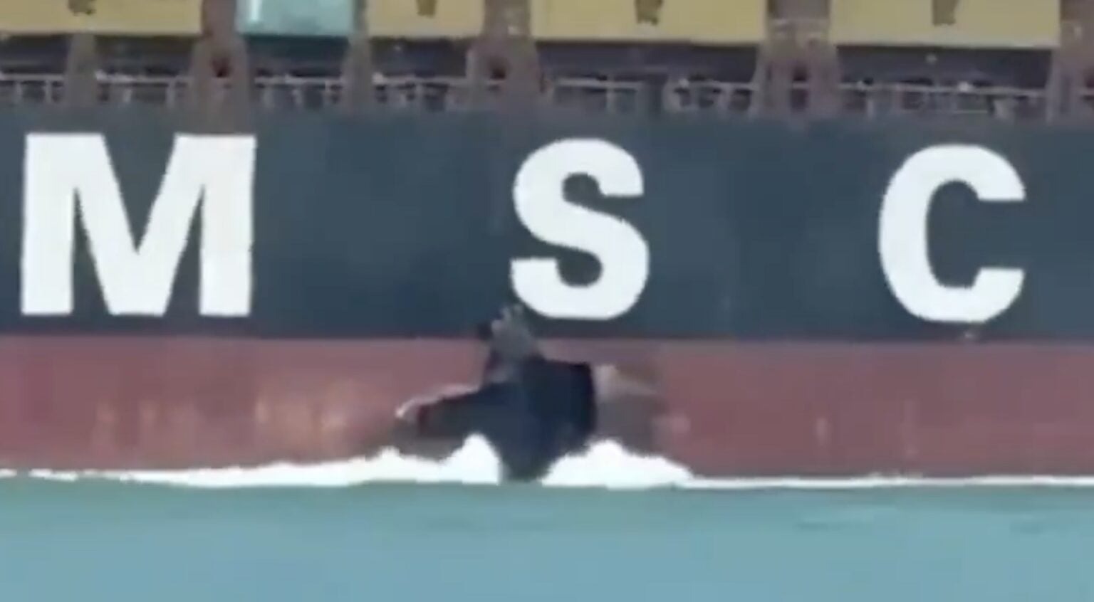 Mystery Strike Damages MSC Containership