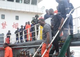Navy Seizes Vessel Siphoning Crude Oils