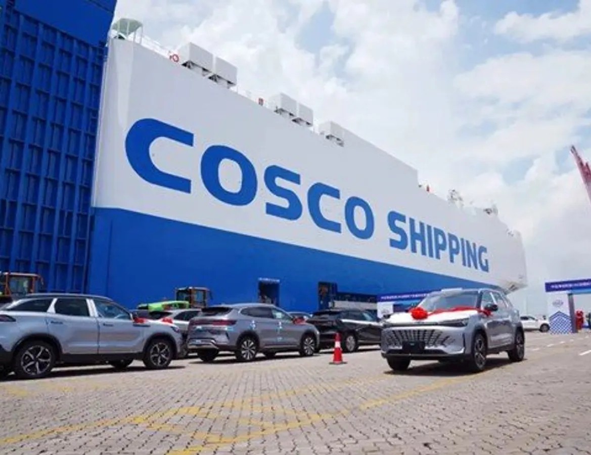 Fire Aboard COSCO Car Carrier