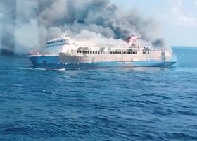 41 Missing as Ferry Catches Fire