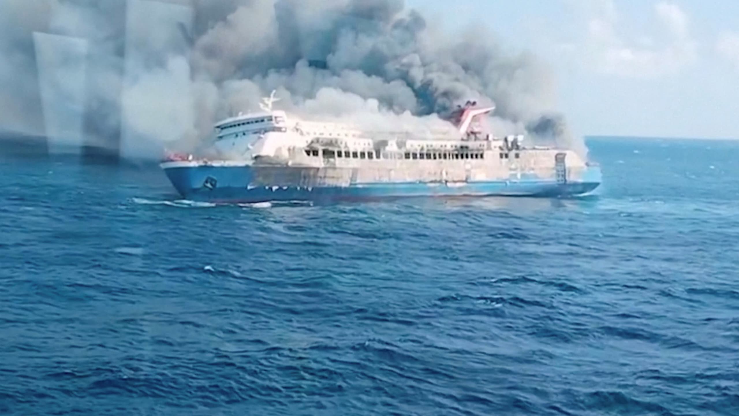 41 Missing as Ferry Catches Fire
