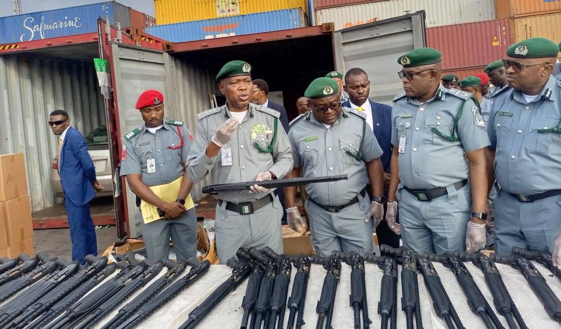 Customs Intercepts Rifles