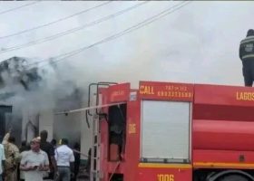 Fire Guts Customs Office In Lagos