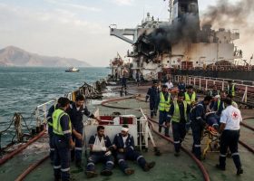 Tanker Hit by Projectile in Strait of Hormuz