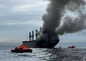 Ships Hit in Strait of Hormuz